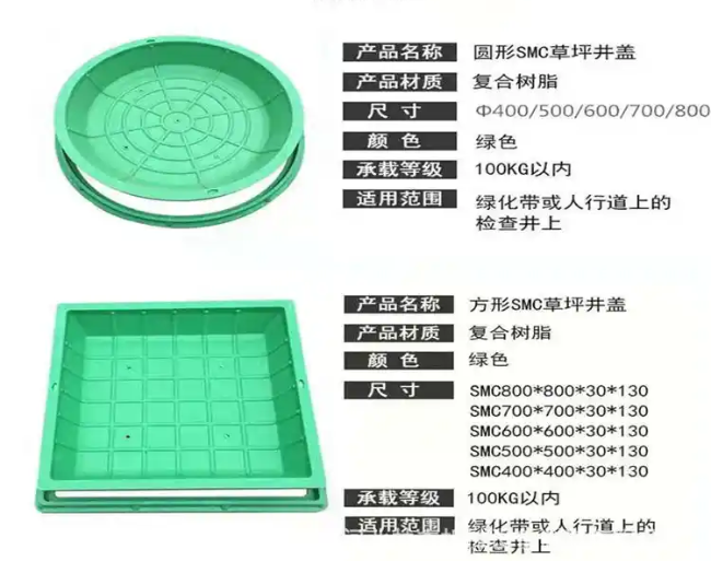 九真镇树脂复合种植井盖展示